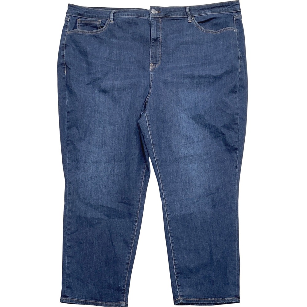 NYDJ Jeans Women 24WP Blue Margot Girlfriend Cool‎ Embrace Lift Tuck Stretch